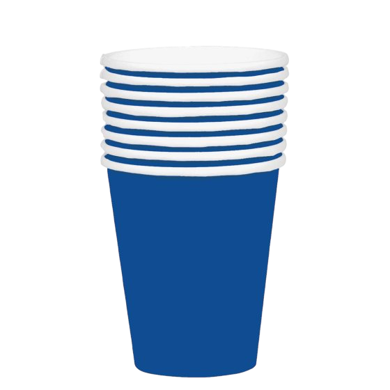 Paper Cups - Royal Blue Pk 20