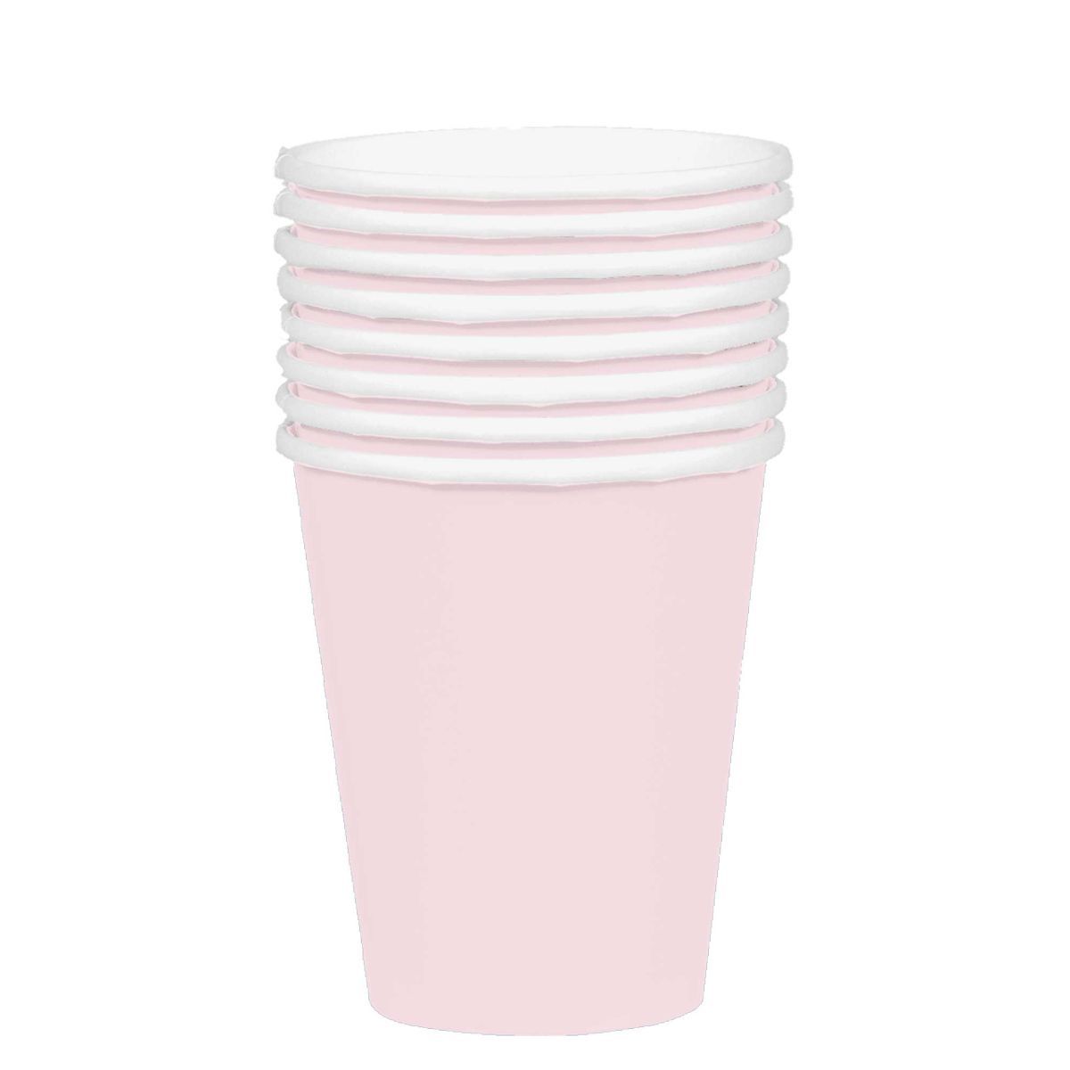 20 Pack Paper Cups 354ml - Pastel Pink