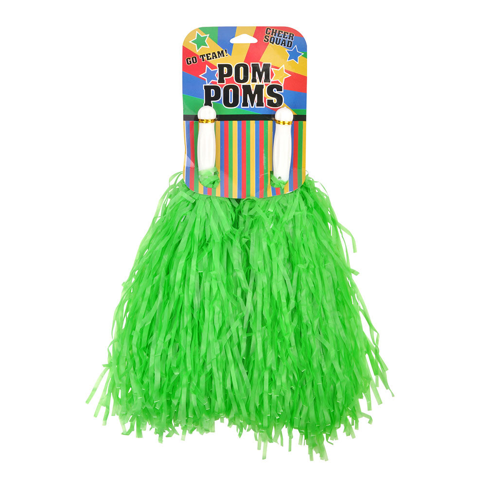 Cheer Squad Pom Poms - Neon Red Pk 2