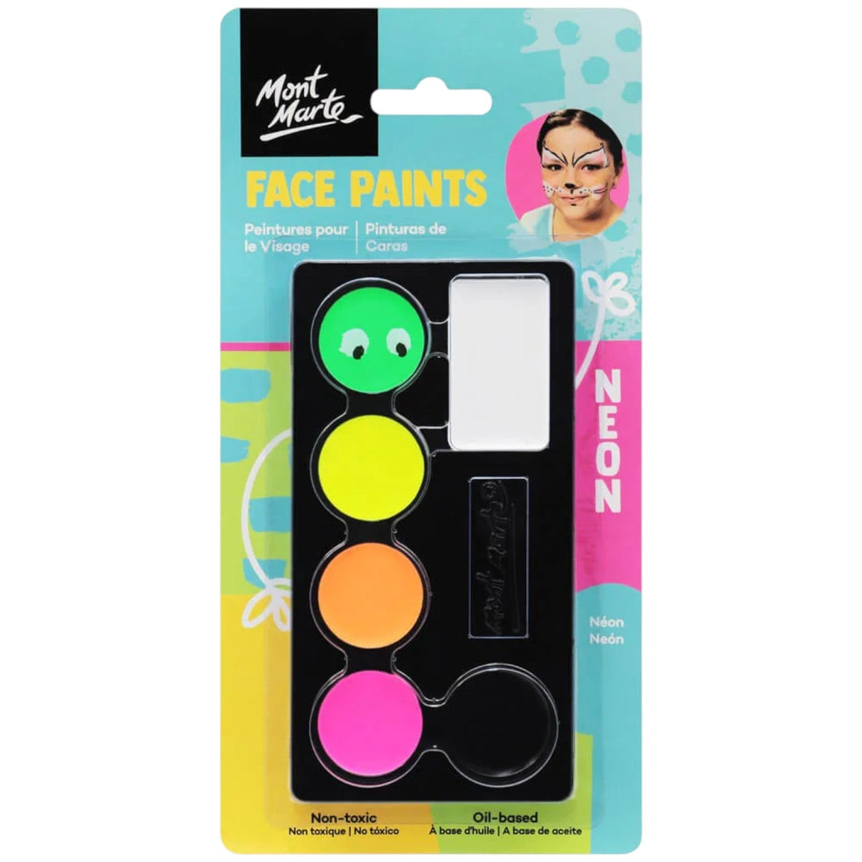 Face Paint Set Neon