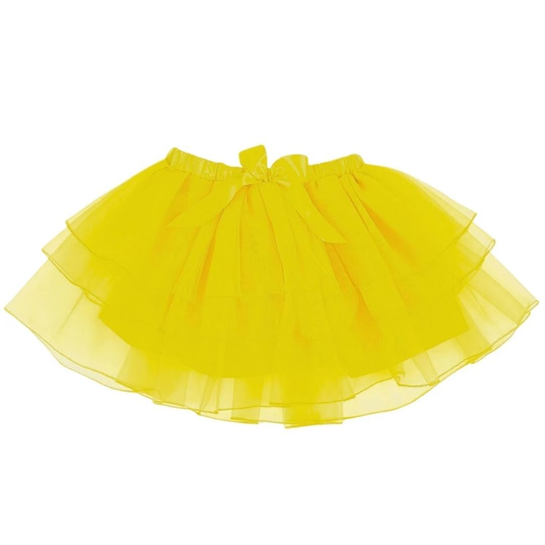 Adults Layered Tutu Yellow