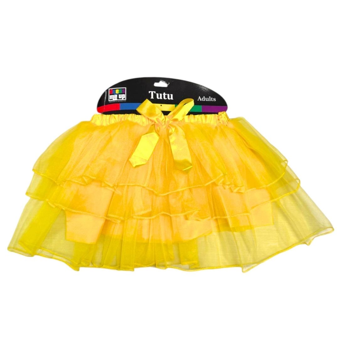Adults Layered Tutu Yellow