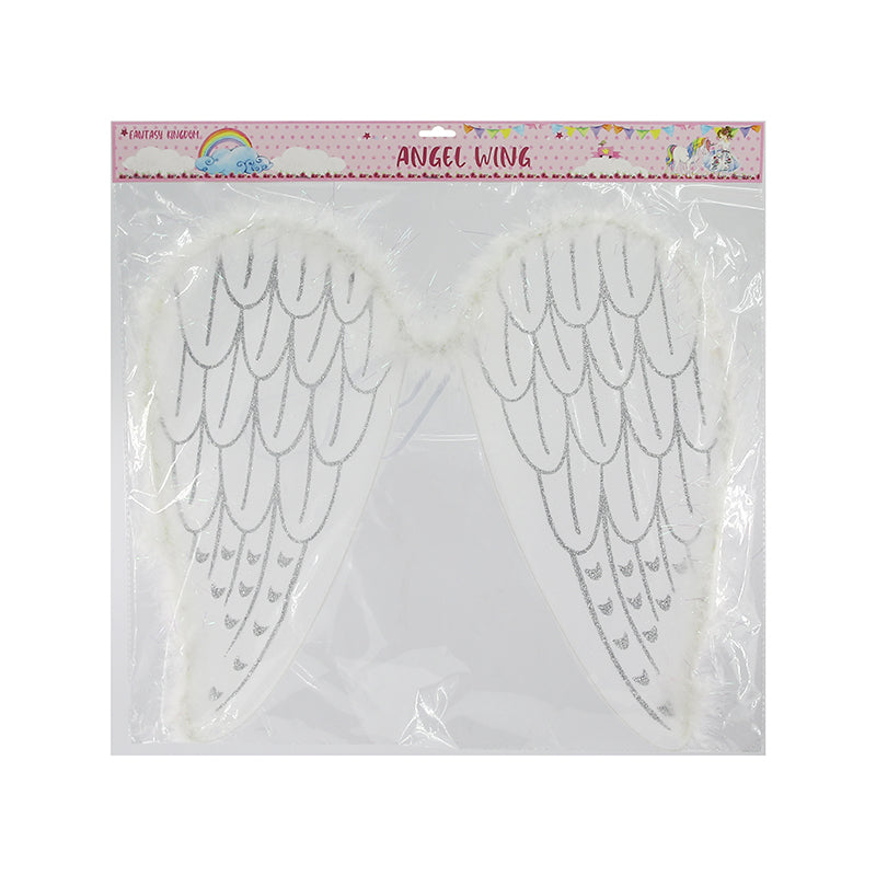 Angel Wing Costume Accessory - White - PARTY PLANET