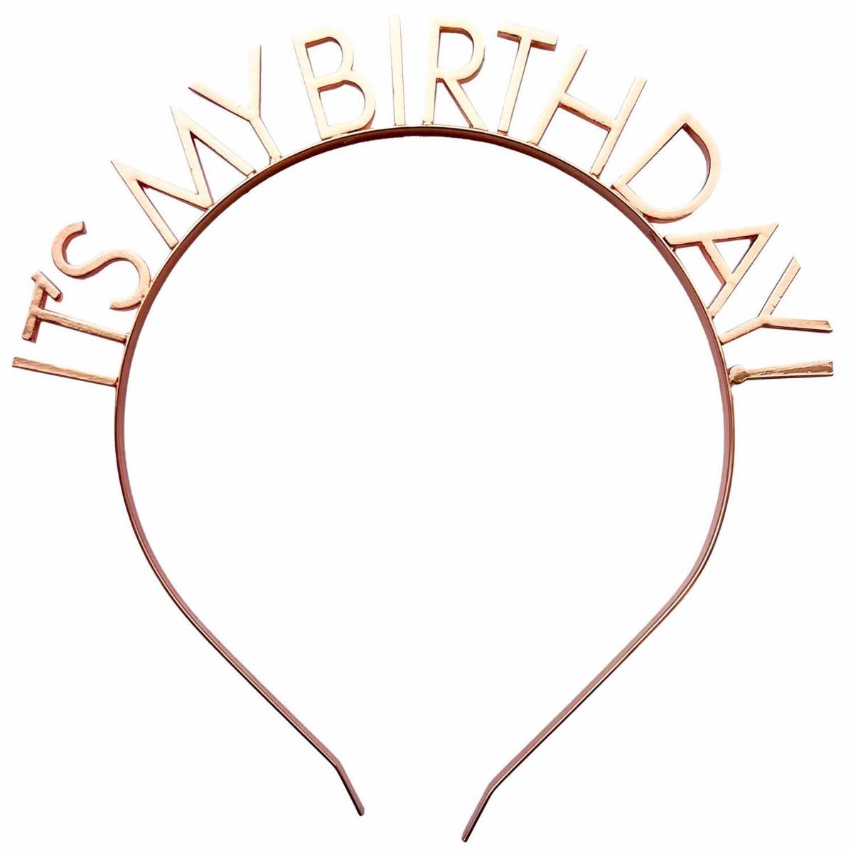 It's My Birthday Headband - Rose Gold