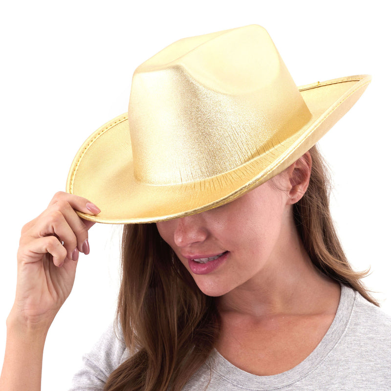 Gold Cowboy Hat - PARTY PLANET