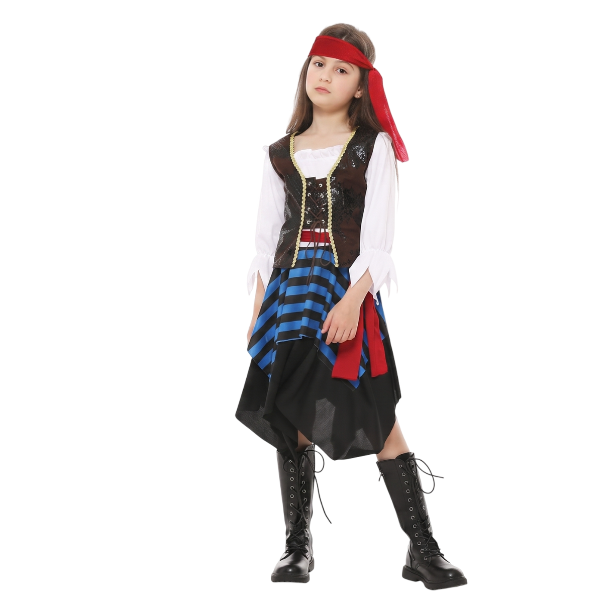 Kids Pirate Girl Dress Up Costume