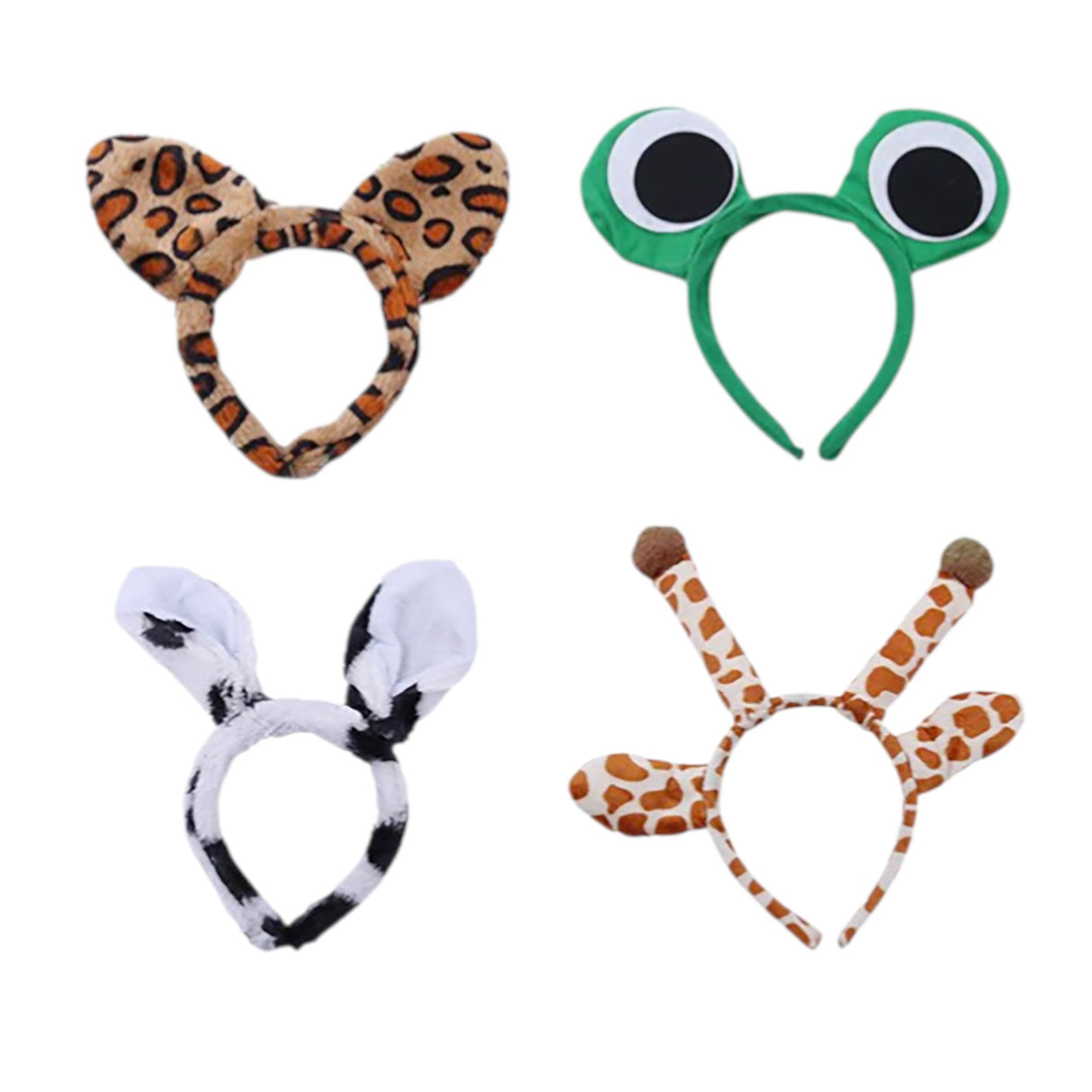 Animal Costume Headbands - 4 Assorted