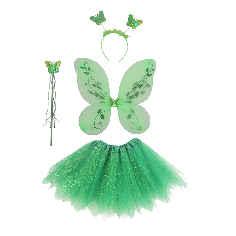 Green Fairy Costume Set - 4 Piece - PARTY PLANET