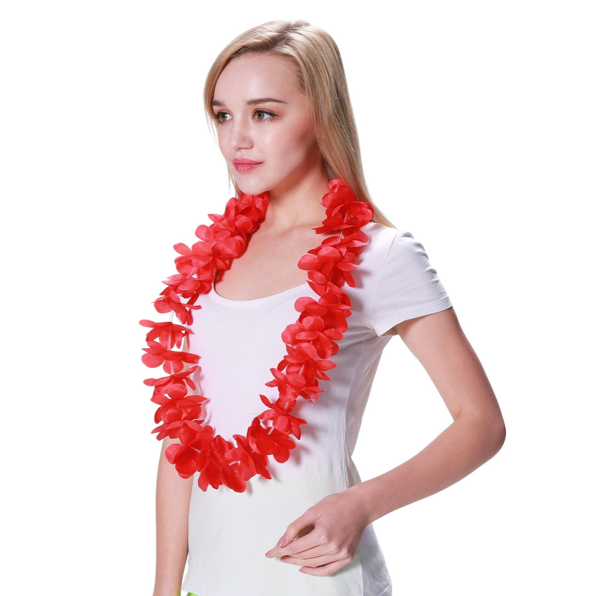 Red Flower Lei