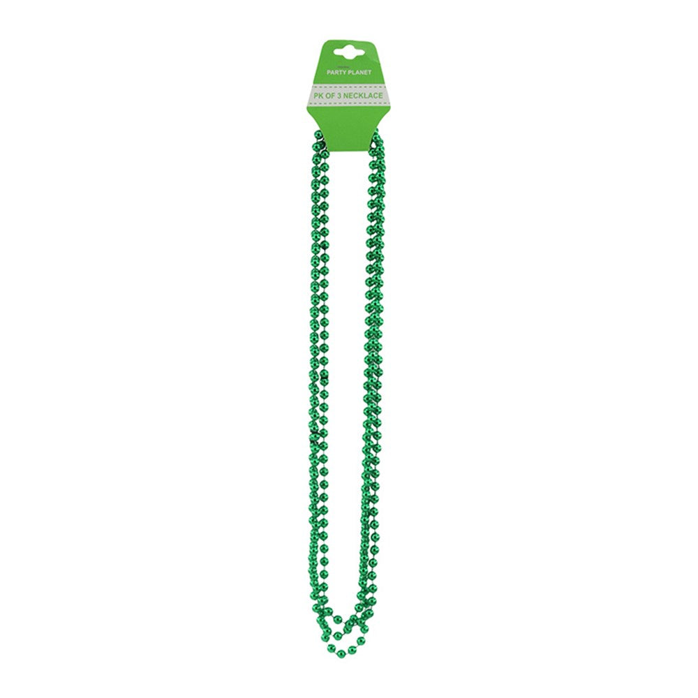 Bead Necklace - Red Pk 3