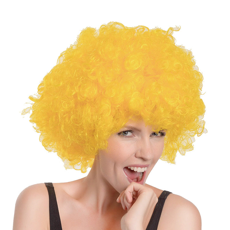 Yellow Afro Wig - PARTY PLANET