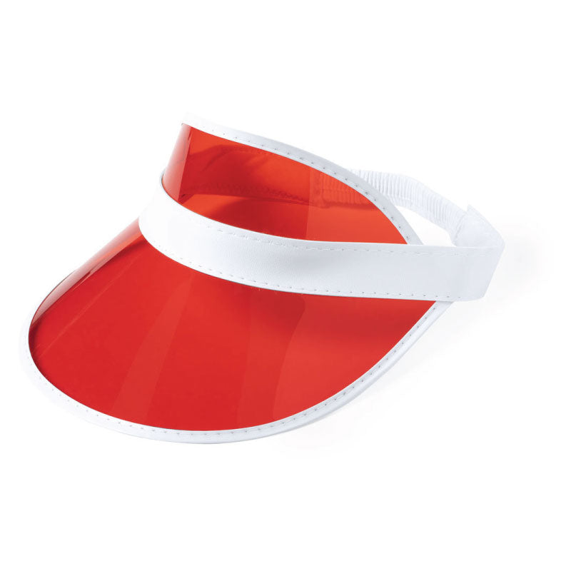 Sun Visor Cap Red
