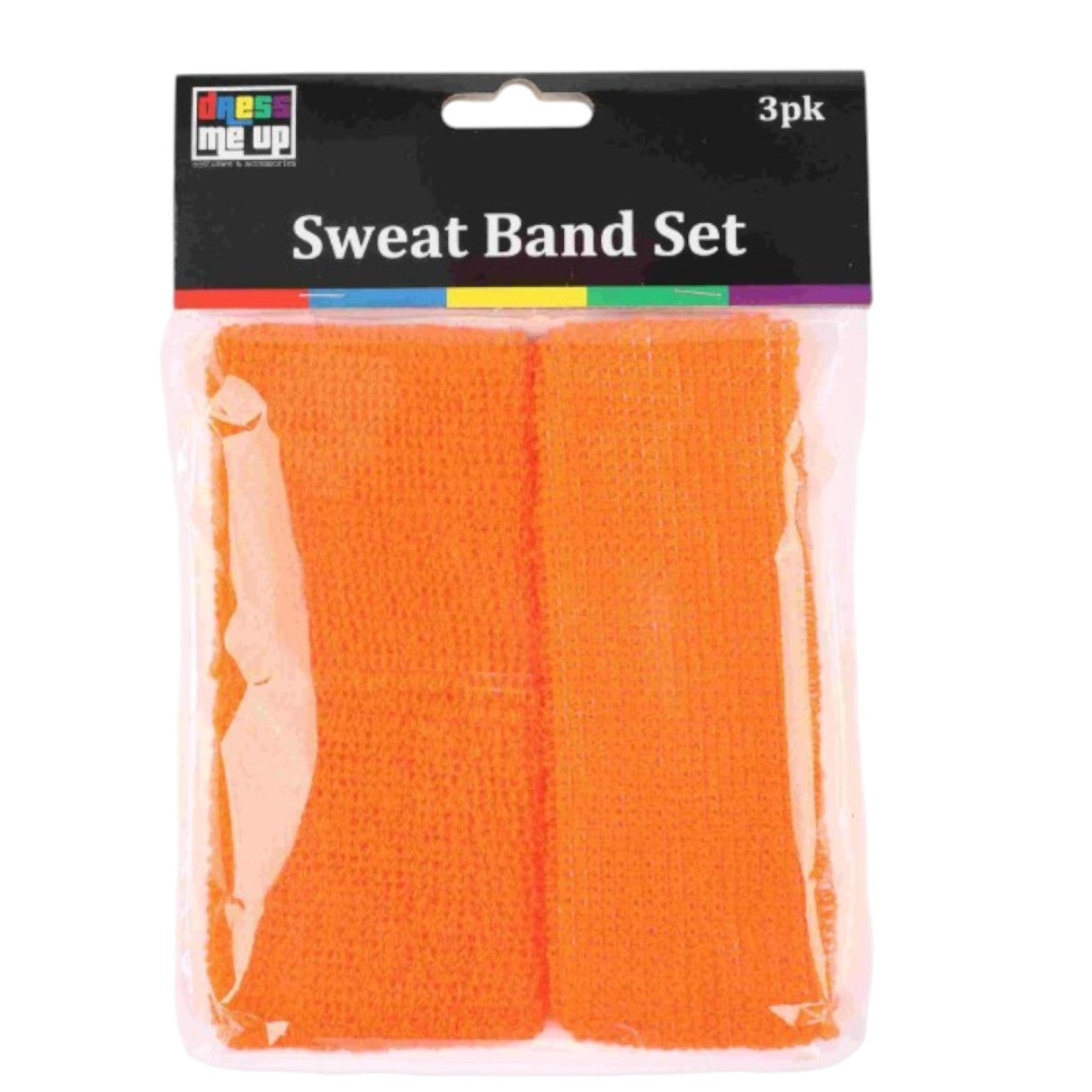 Sweat Band Set Orange 3 Piece