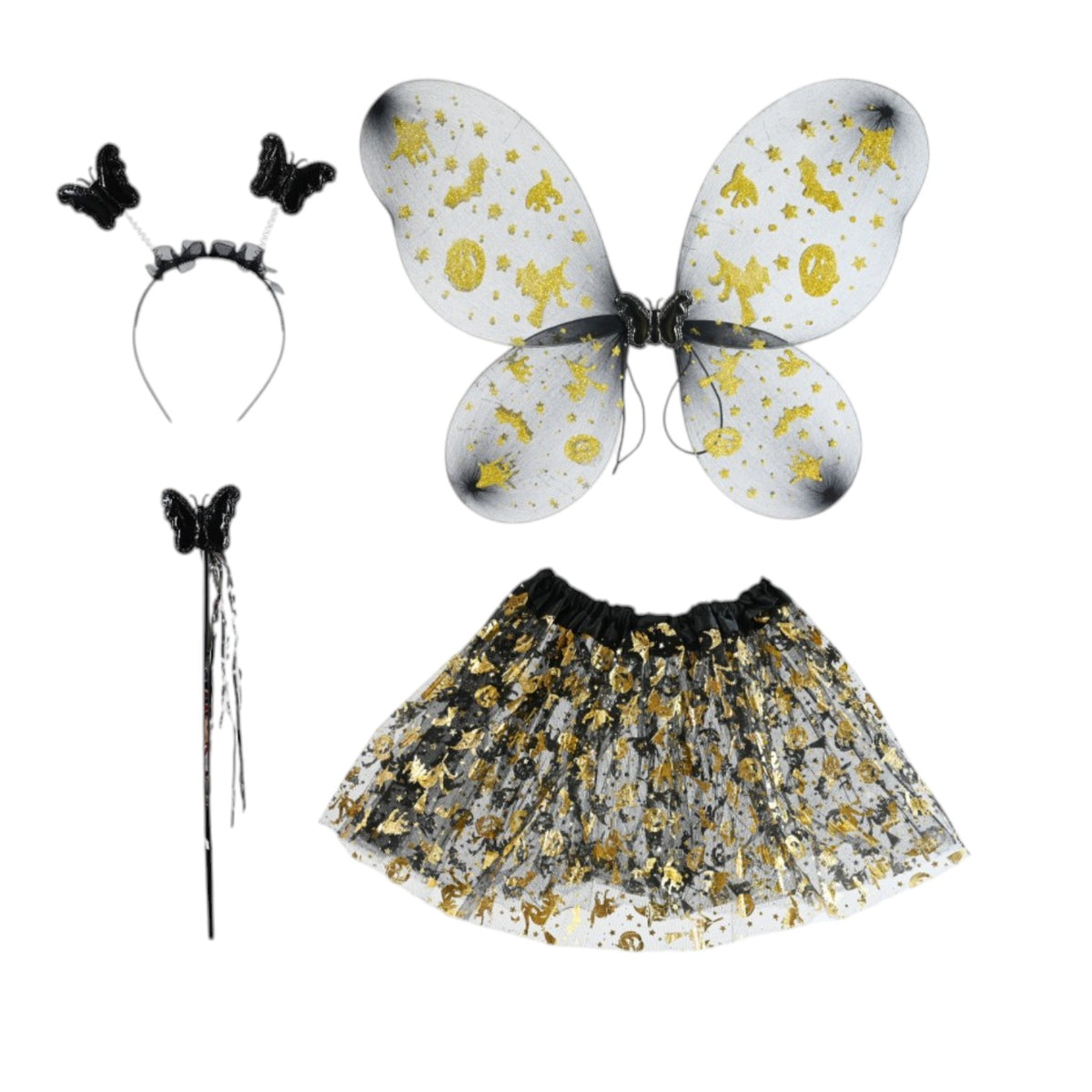 Dark Butterfly Tutu Set - Kids