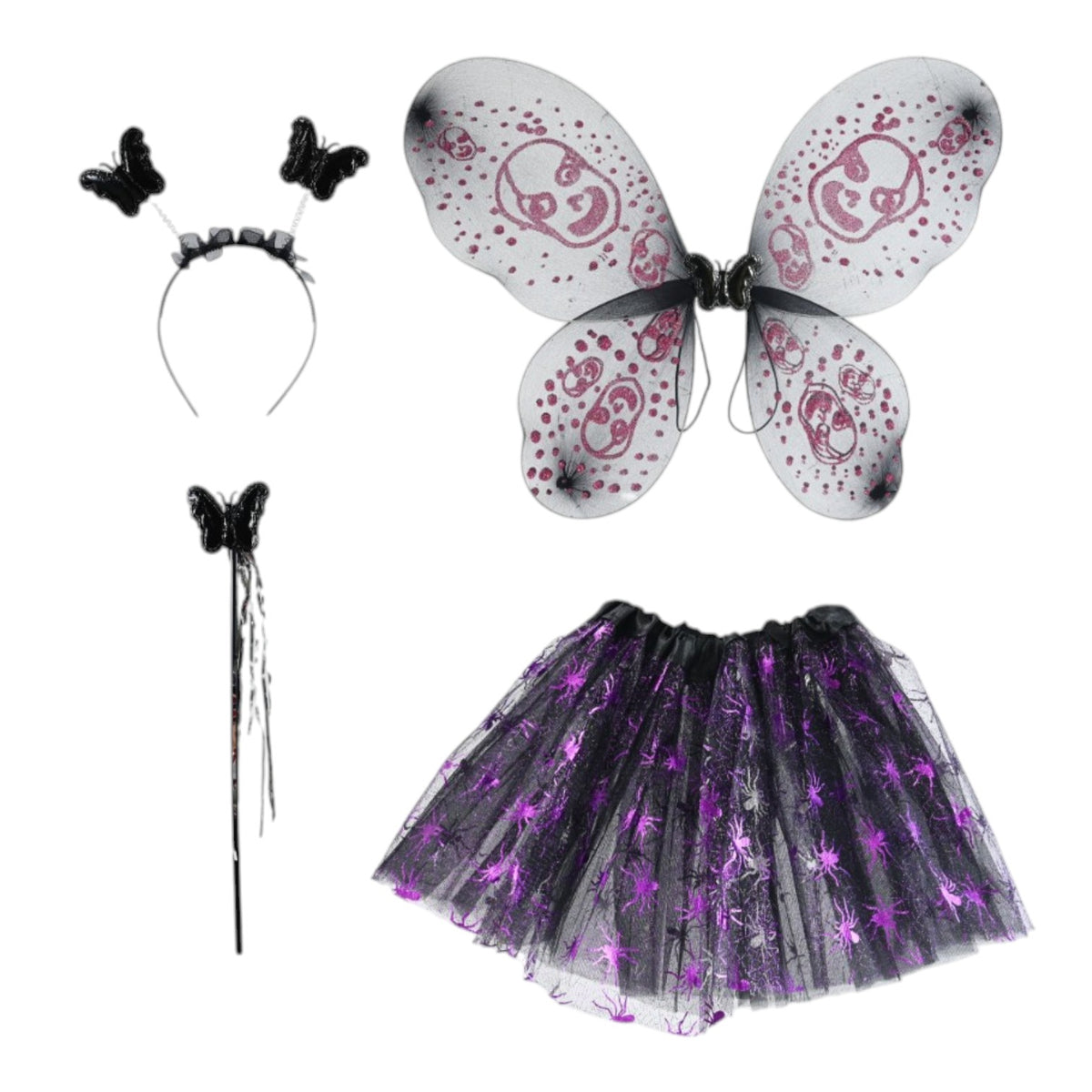 Dark Butterfly Tutu Set - Kids