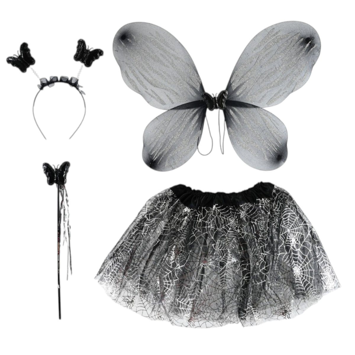 Dark Butterfly Tutu Set - Kids