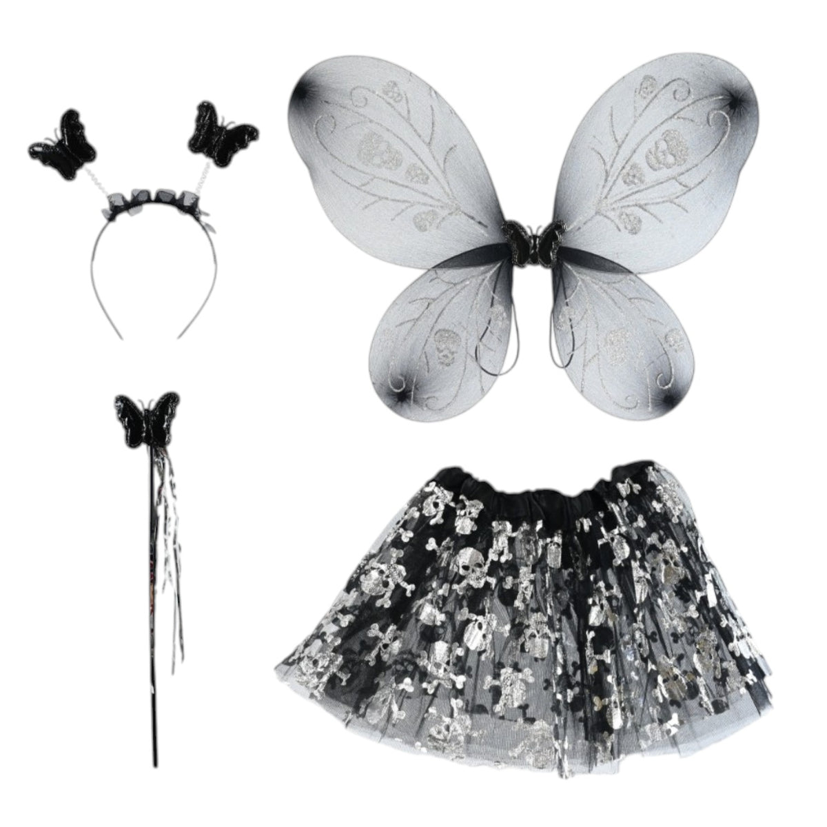 Dark Butterfly Tutu Set - Kids