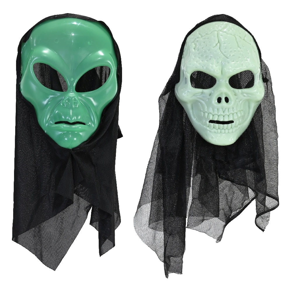Glow in the Dark Mask With Hood