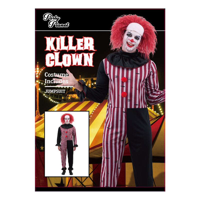 Striped Clown Jumpsuit - Men's