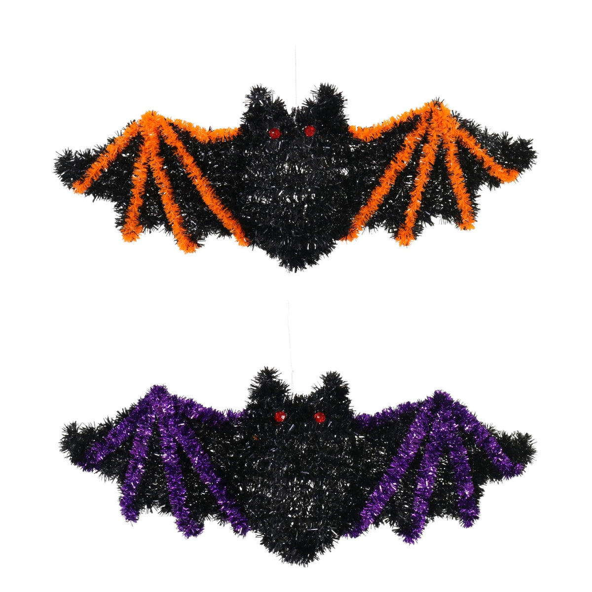 Bat Tinsel Hanging Decoration - Assorted