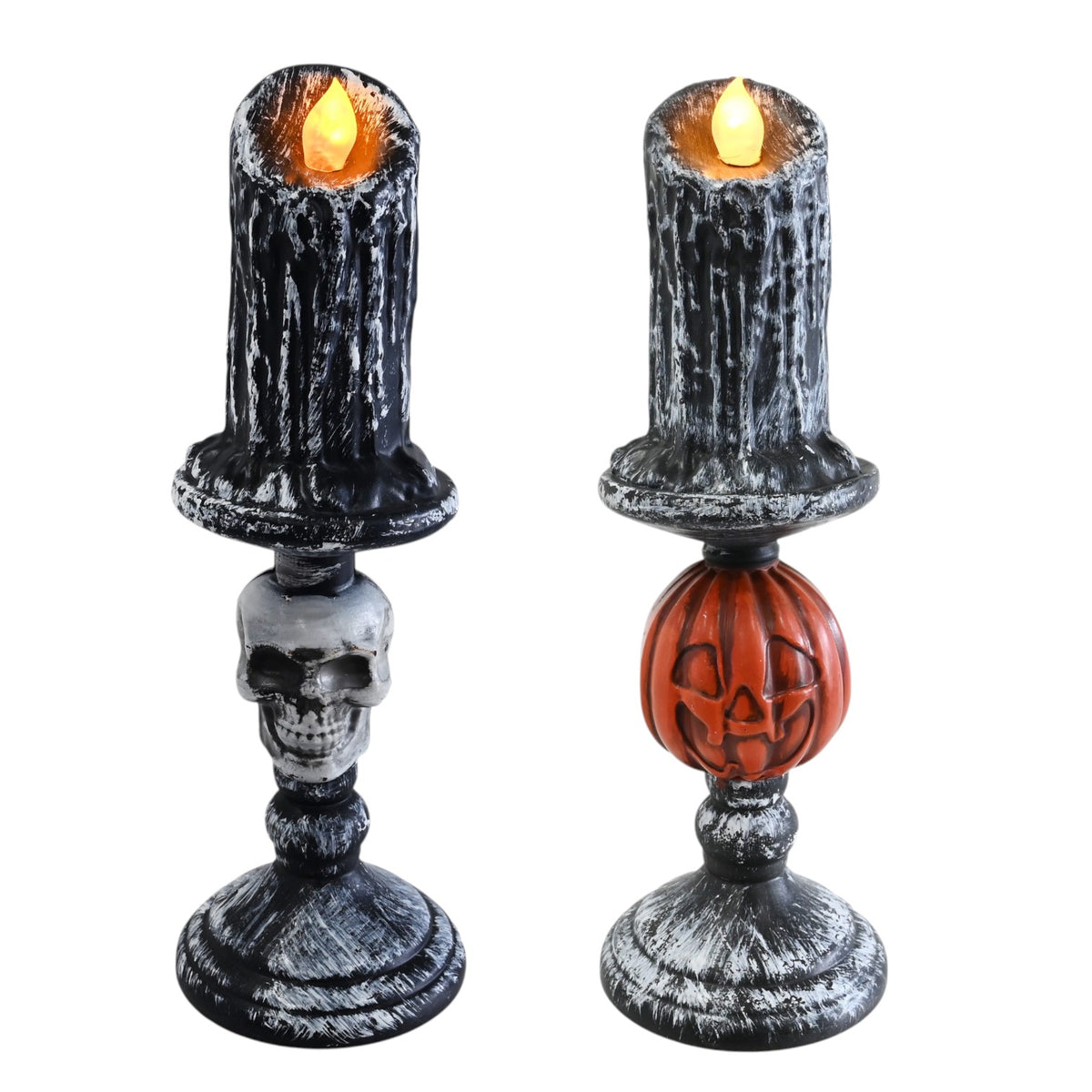 Light-Up Grim Candle - Assorted