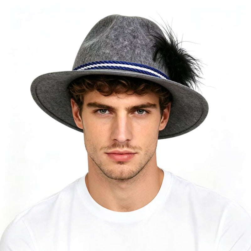 Grey Bavarian Hat - PARTY PLANET