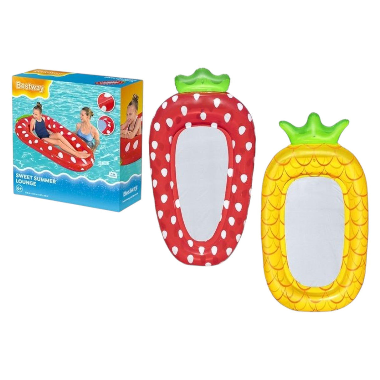 Mesh Lounger Fruit Design 186 x 112cm