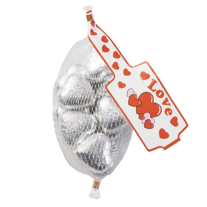 Chocolate Hearts Silver 63g