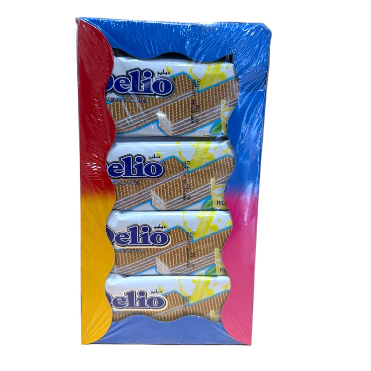 Delio Cream Wafer - Vanilla - 24 Pack
