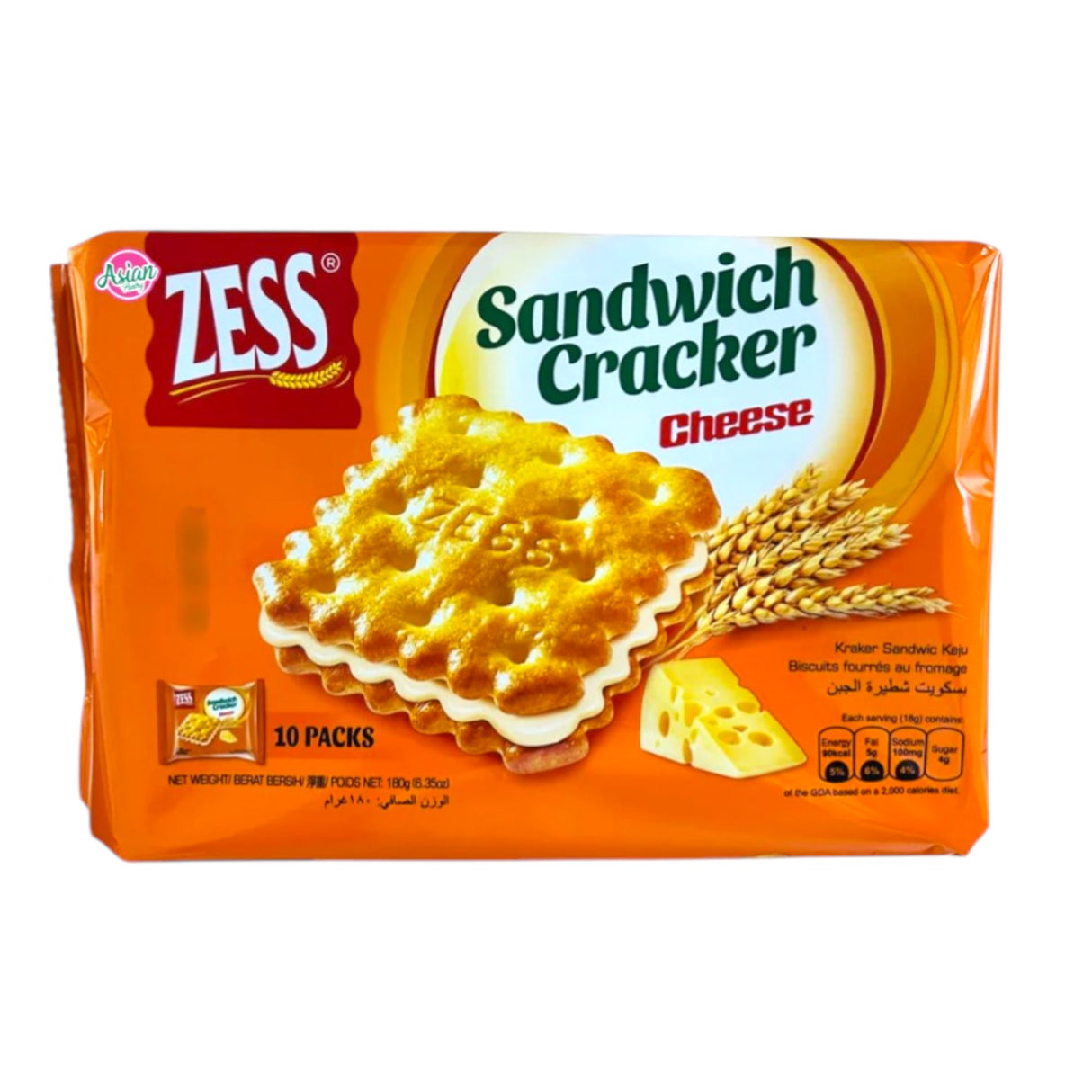 Zess Cheese Sandwich Crackers - 180g