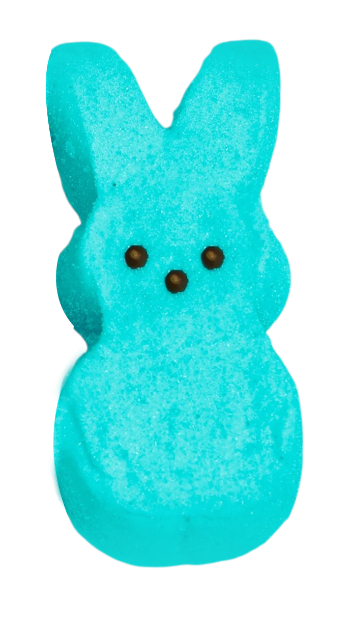Peeps Marshmallow Blue Bunnies Pk 4
