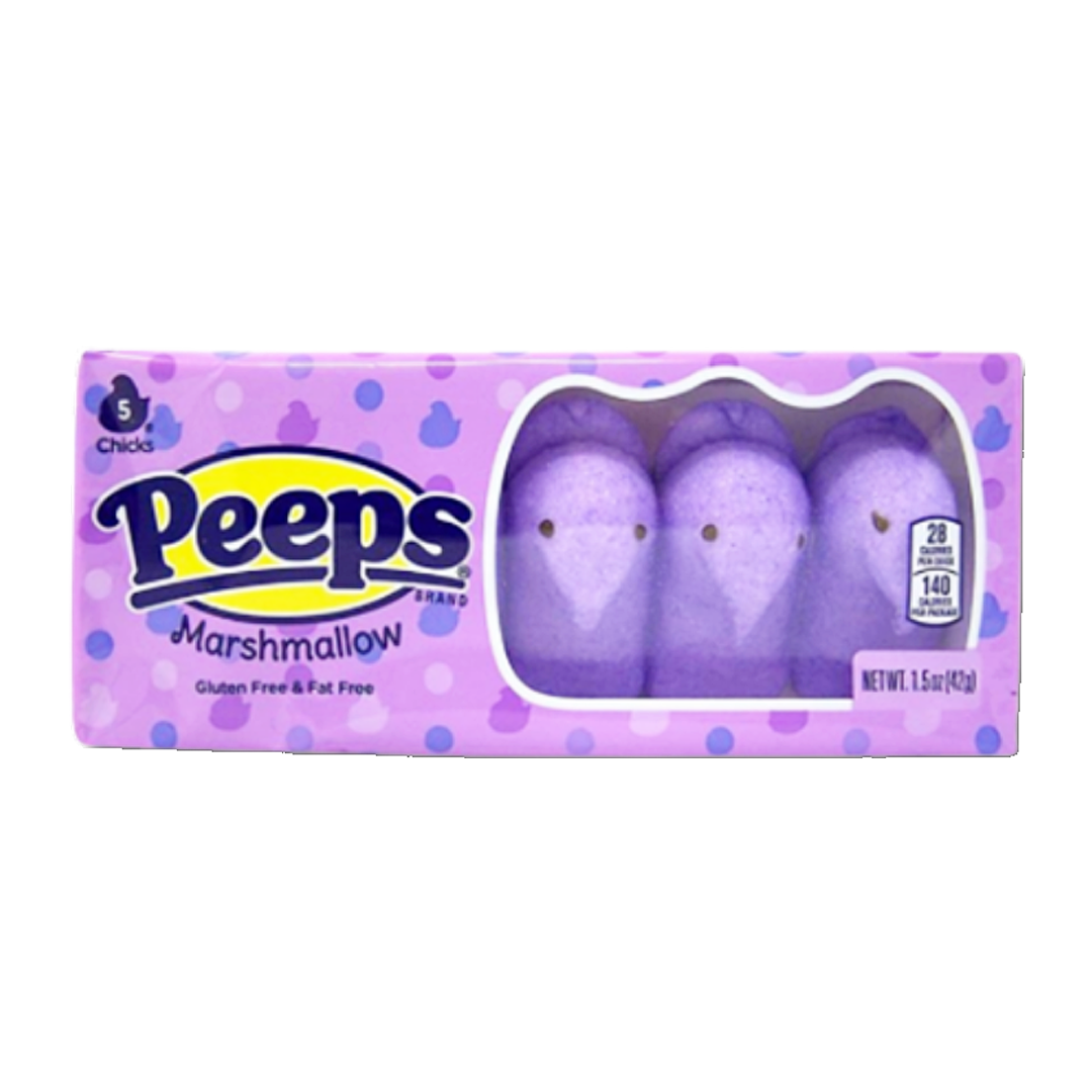 Peeps Marshmallow Lavender Chicks Pk 5