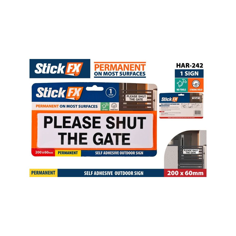 Please Shut the Gate Sign