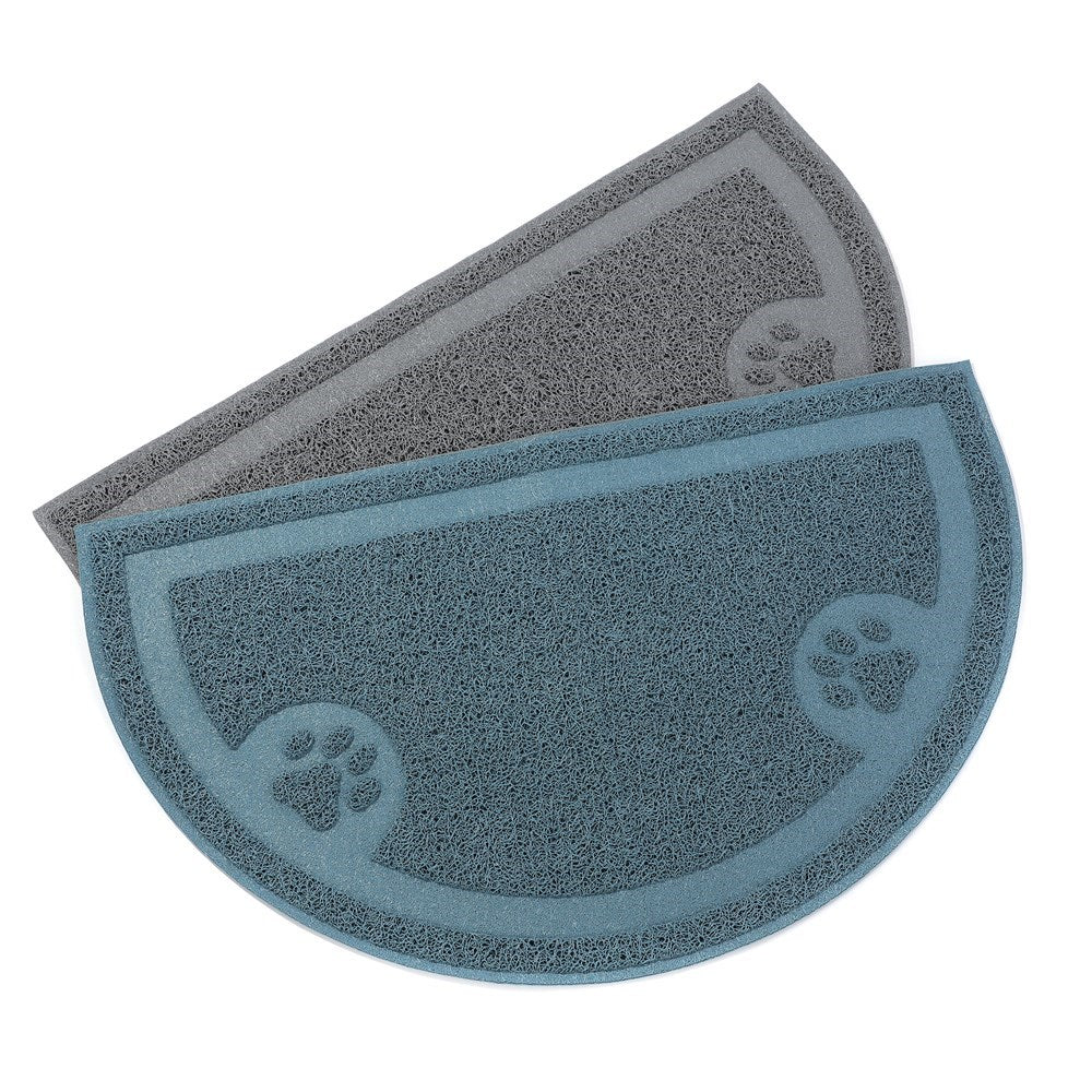 Pet Non Slip Food Mat 60 x 37cm 2 Assorted