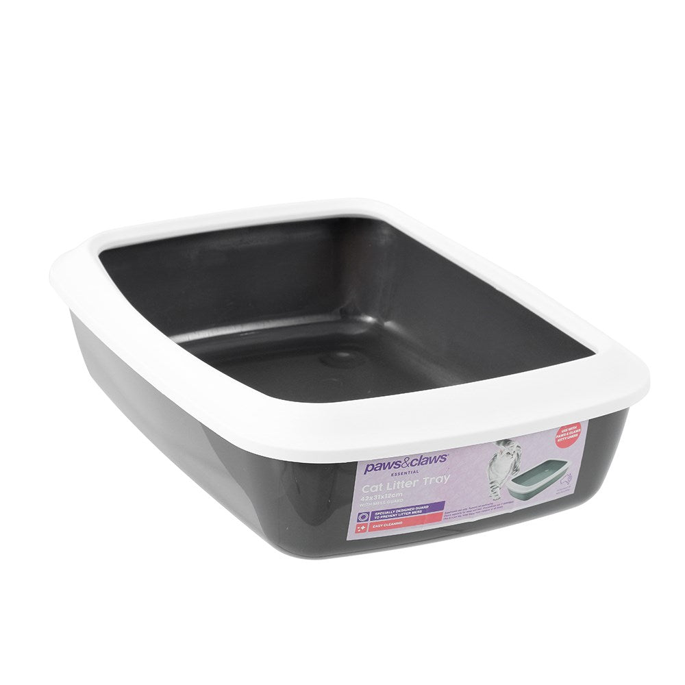 Cat Litter Tray With Rim 42cm x 31cm x 12cm