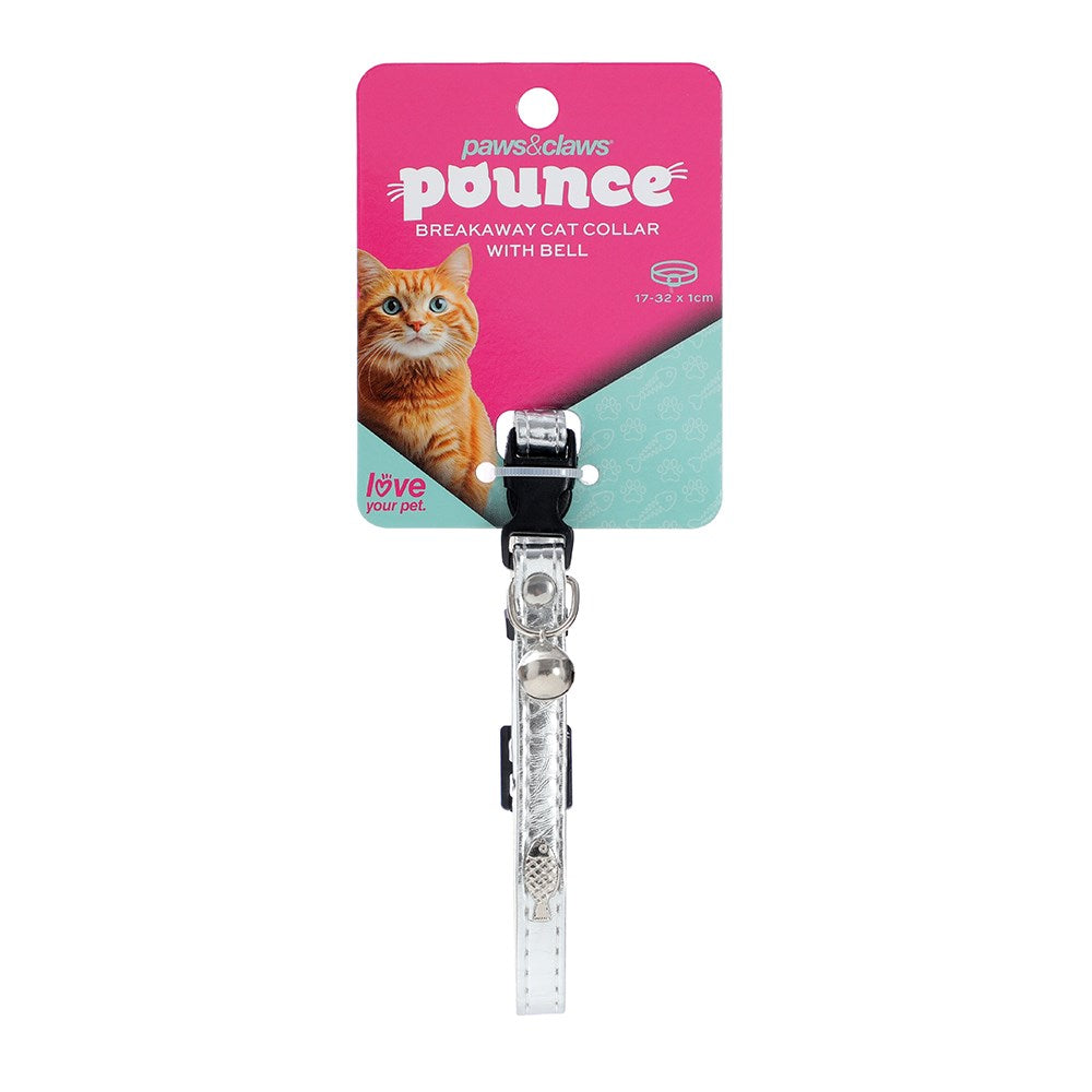 Pounce Breakaway Cat Collar Metallic 30 x 1cm