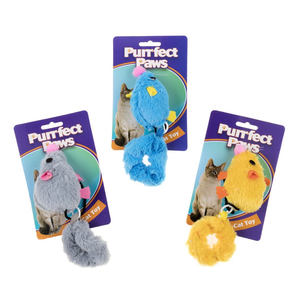 Drawstring Vibrating Mouse Cat Toy