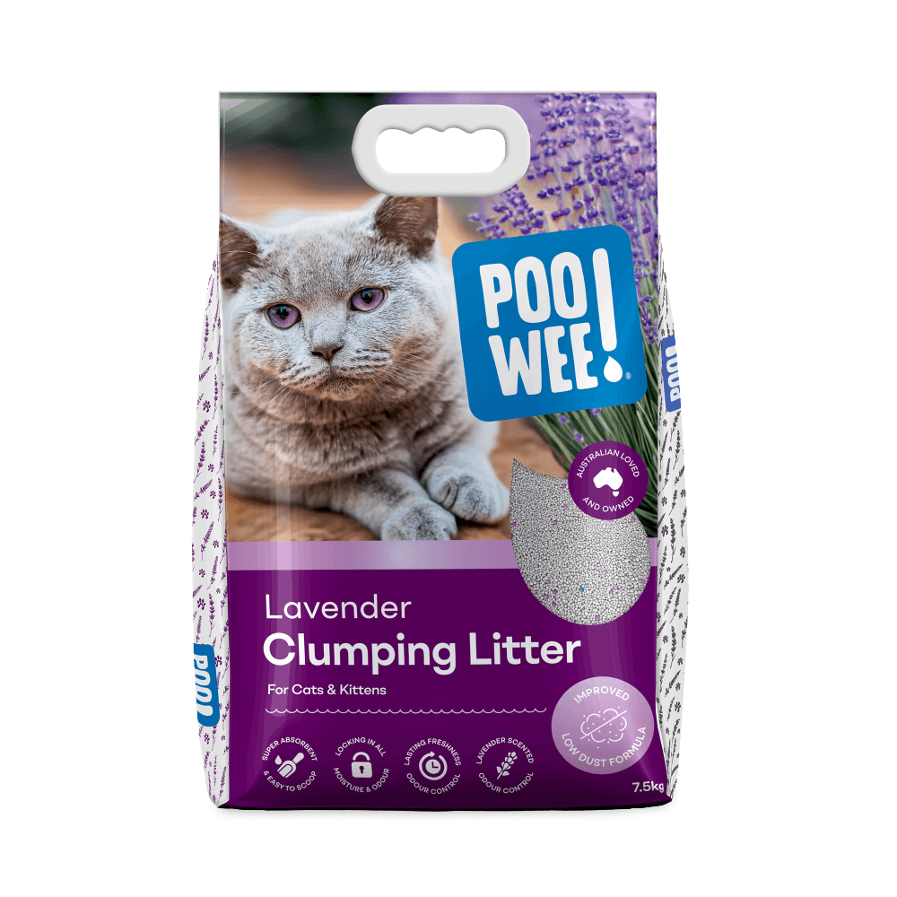 POOWEE! Lavender Clumping Litter