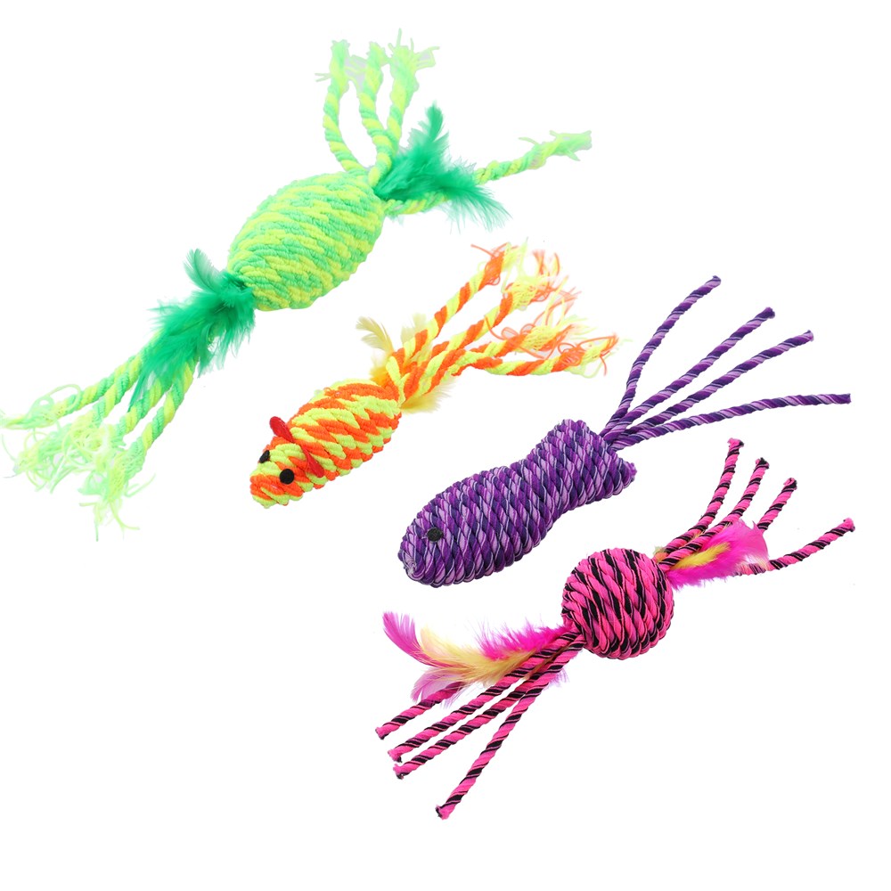 2 Pack Stretchy Cat Toy - Assorted