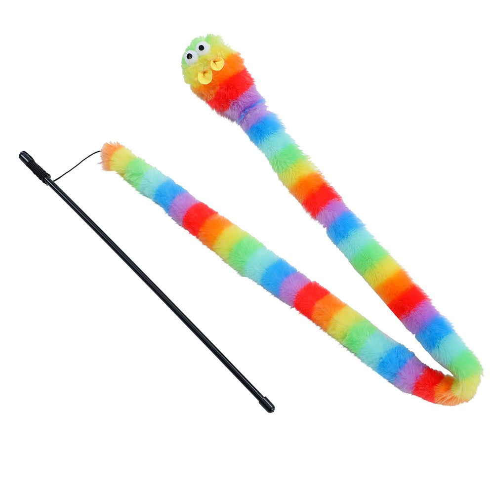 Rainbow Cat Dangler Wand 1.5m