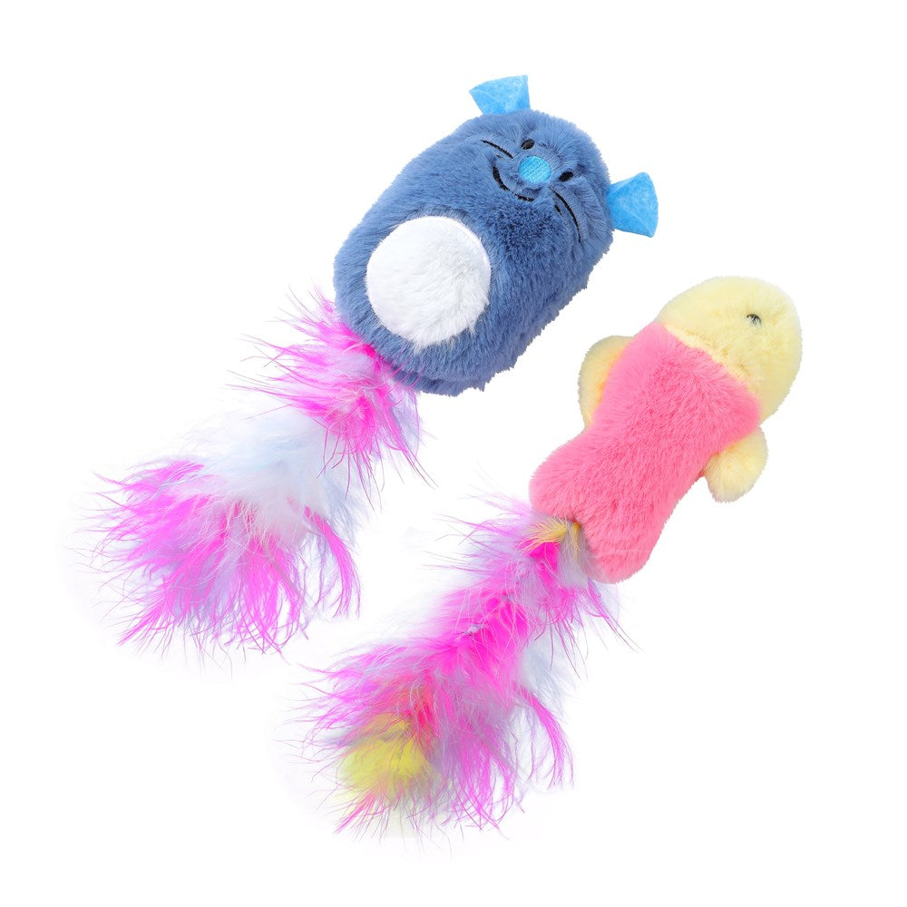 Pounce Plush Kicker Cat Toy Assorted