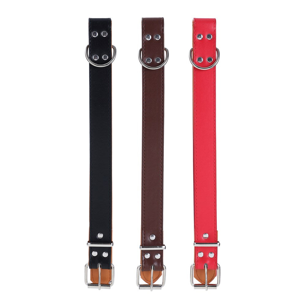 Padded Faux Leather Dog Collar X-Large 52-65cm