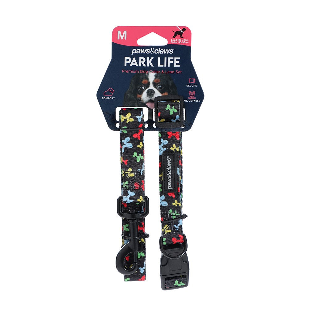 Park Life Collar and Lead Set - Medium