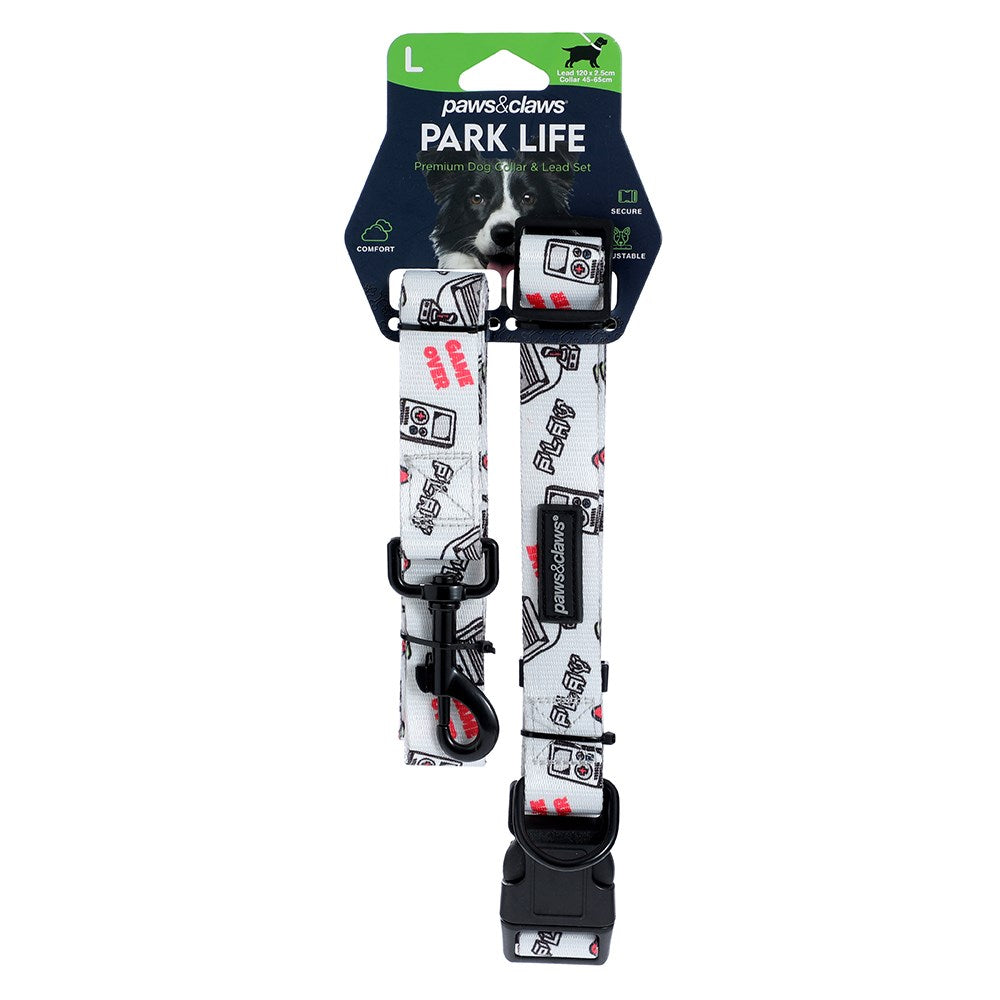 Park Life Collar and Lead Set - Large