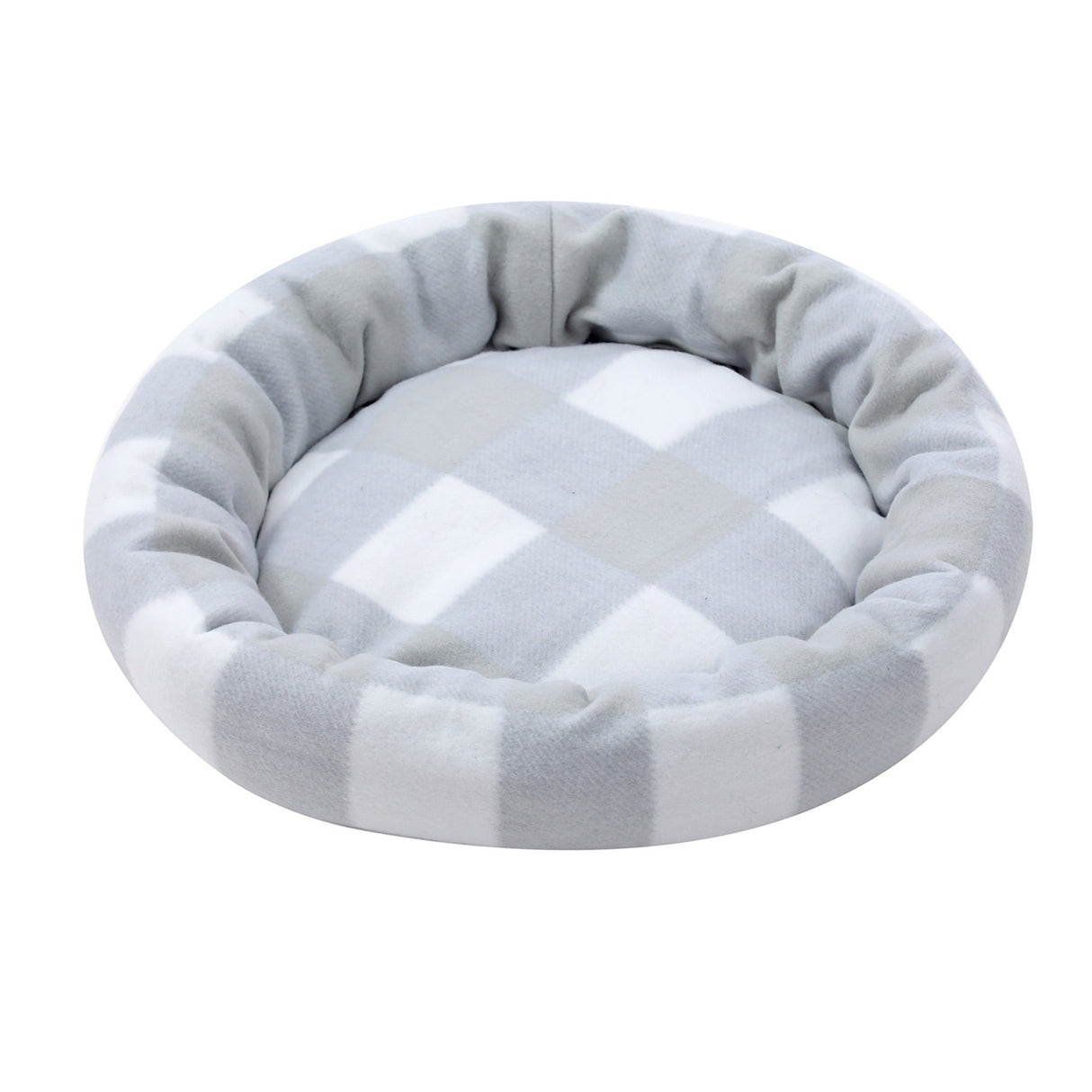 Round Fleece Pet Bed - Assorted