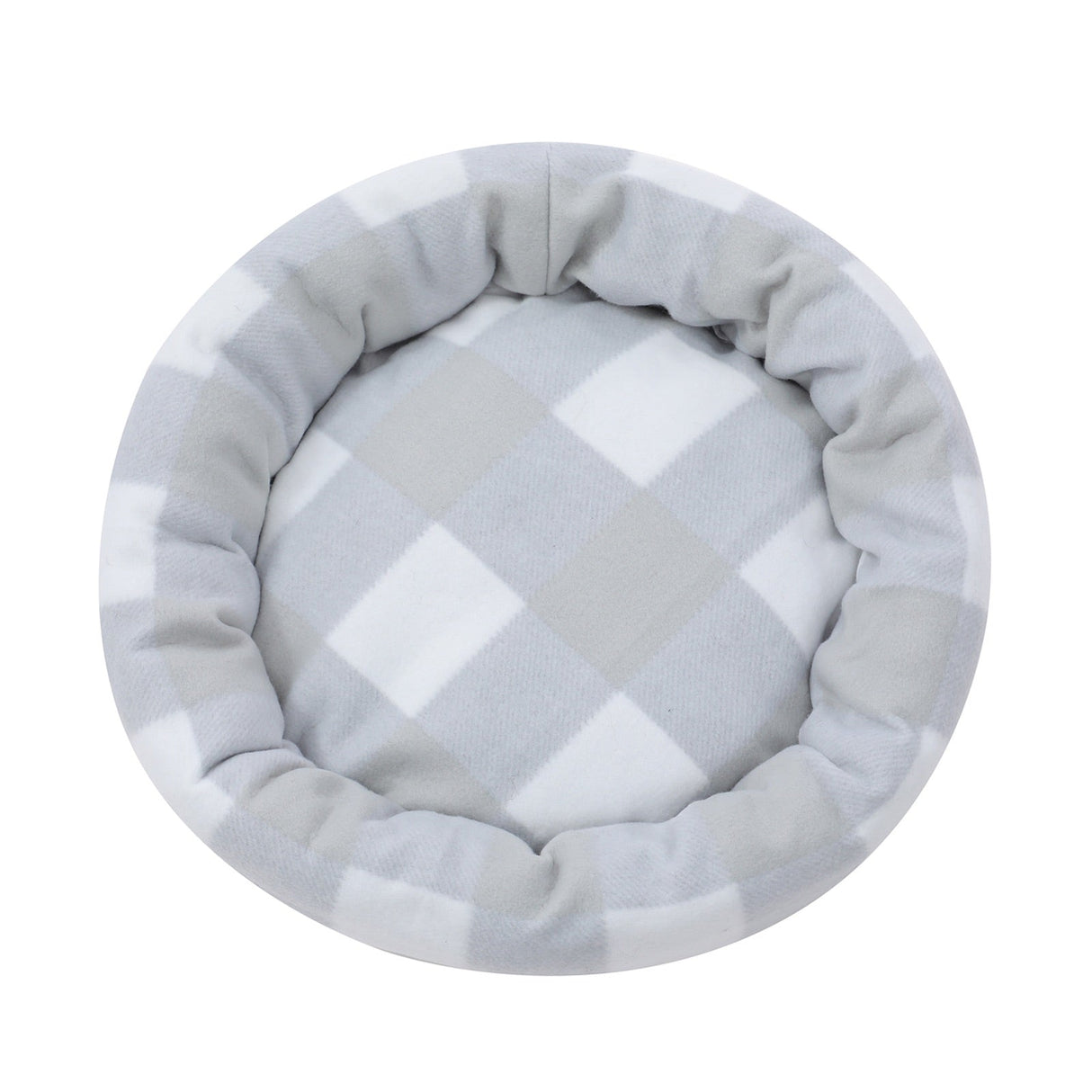 Round Fleece Pet Bed - Assorted