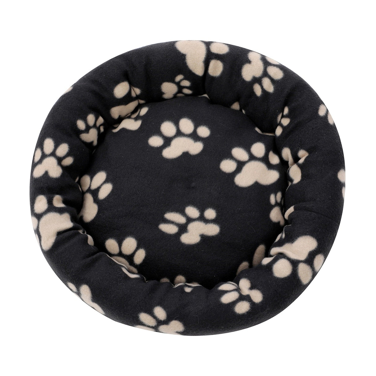 Round Fleece Pet Bed - Assorted