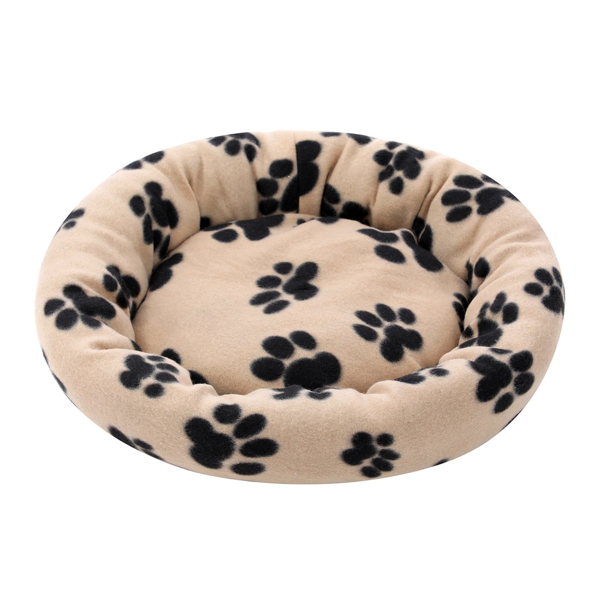 Round Fleece Pet Bed - Assorted