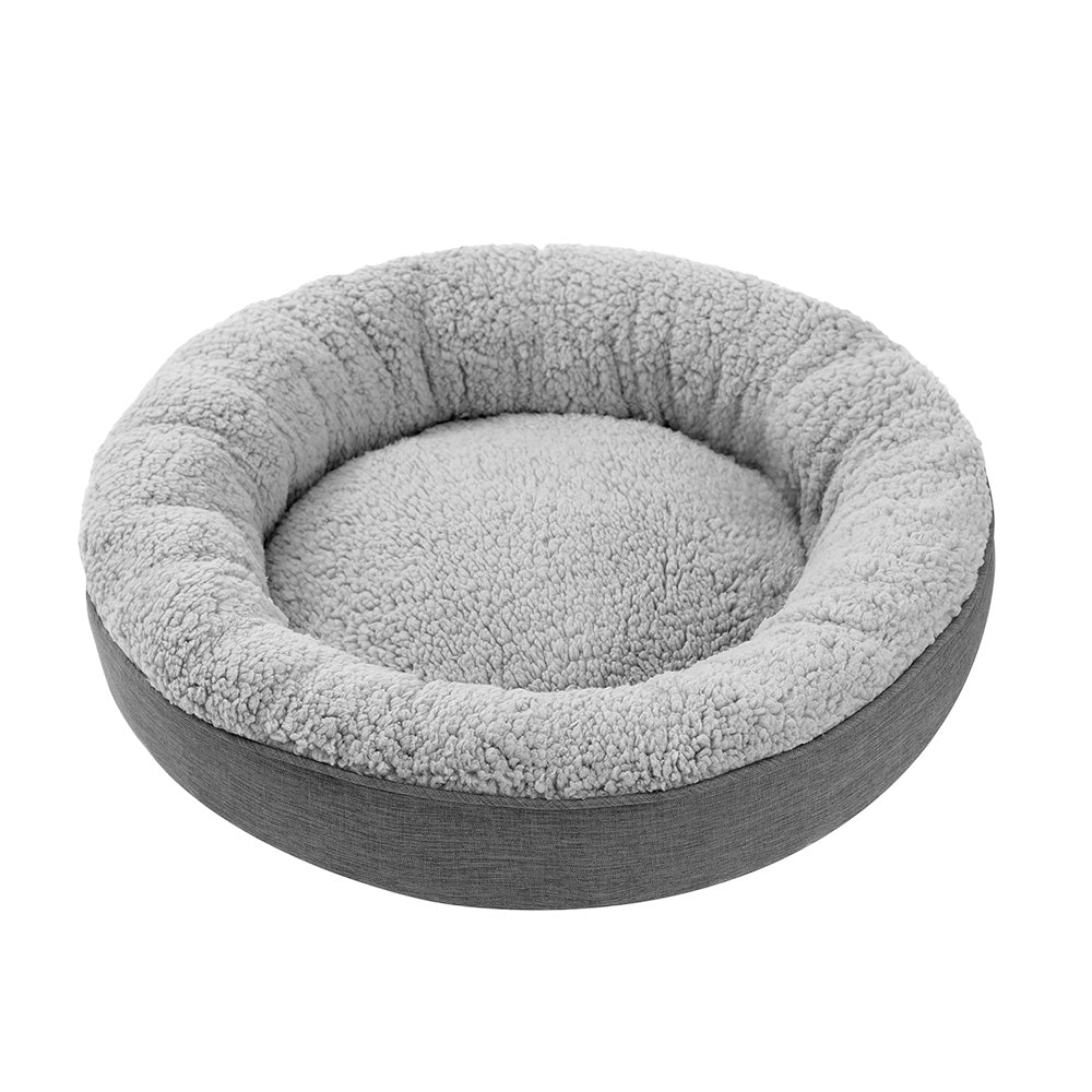 Plush Round Pet Bed 54cm