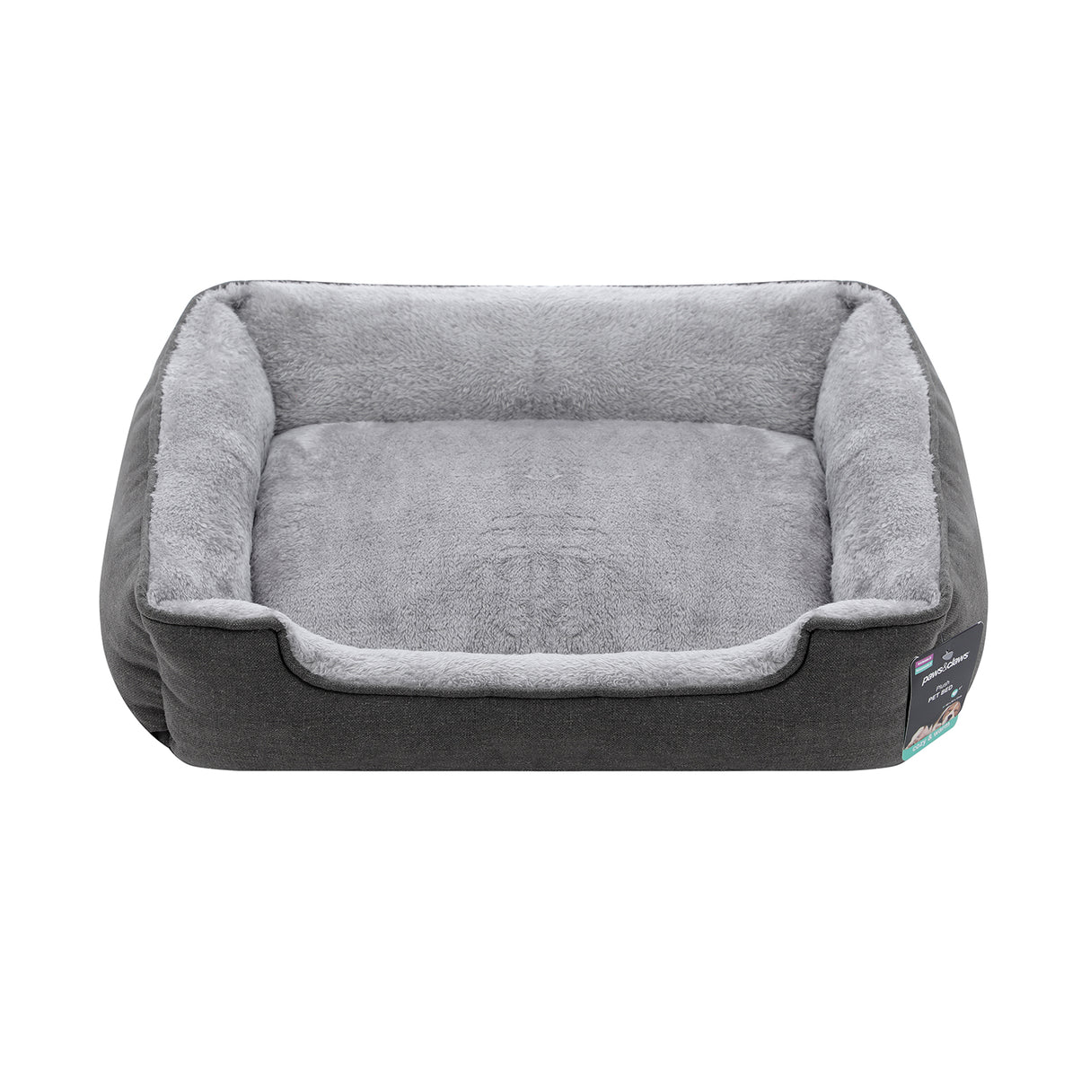 Pet Bed Plush Walled - Small
